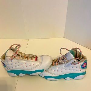 Nike Air Jordan 13 Retro Aurora Green 439669-100  Youth Size 2.5
